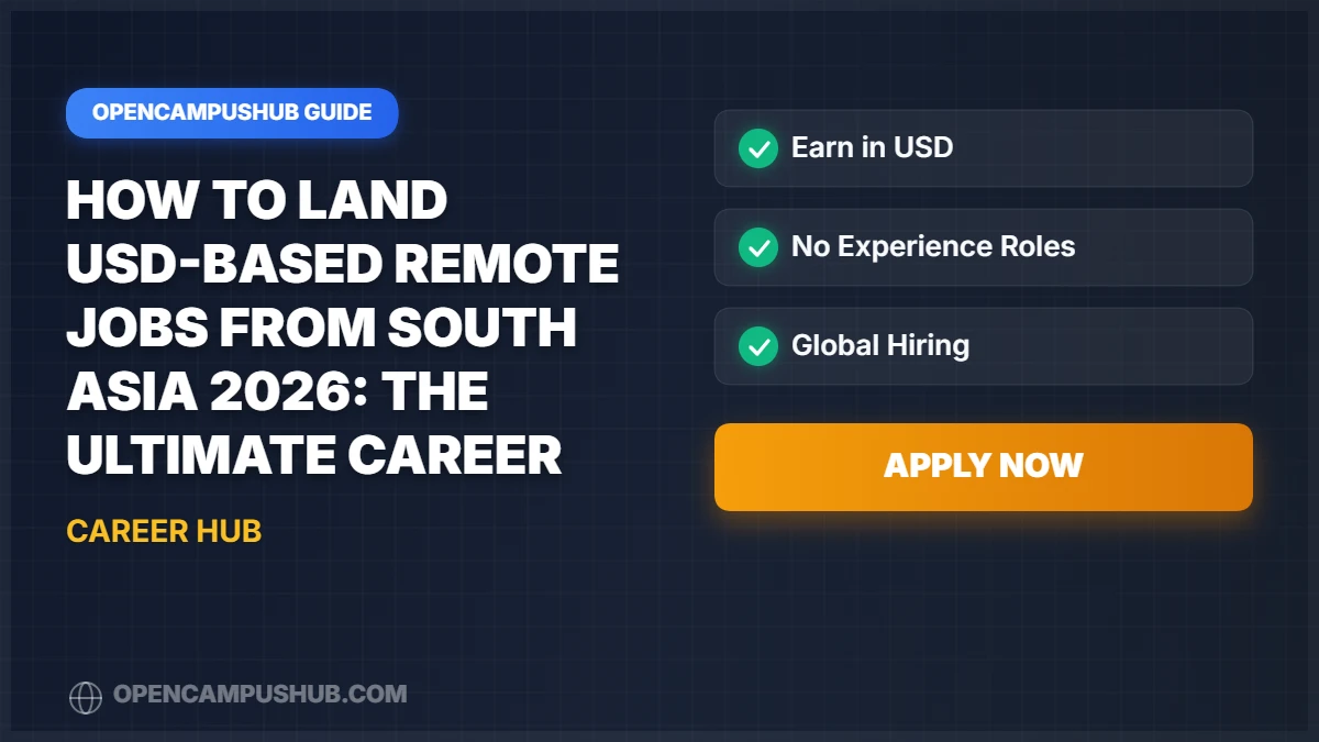 How to Land USD-Based Remote Jobs from South Asia 2026: The Ultimate Career Guide