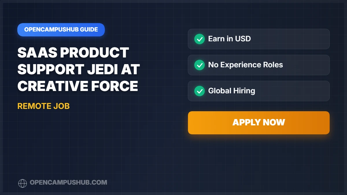 SaaS Product Support Jedi at Creative Force