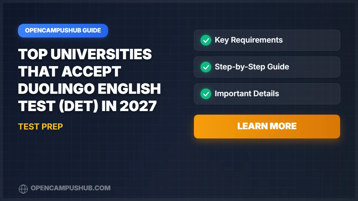 Top Universities That Accept Duolingo English Test (DET) in 2027