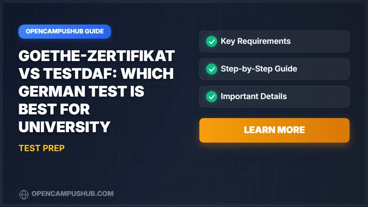 Goethe-Zertifikat vs TestDaF: Which German Test is Best for University Admission?