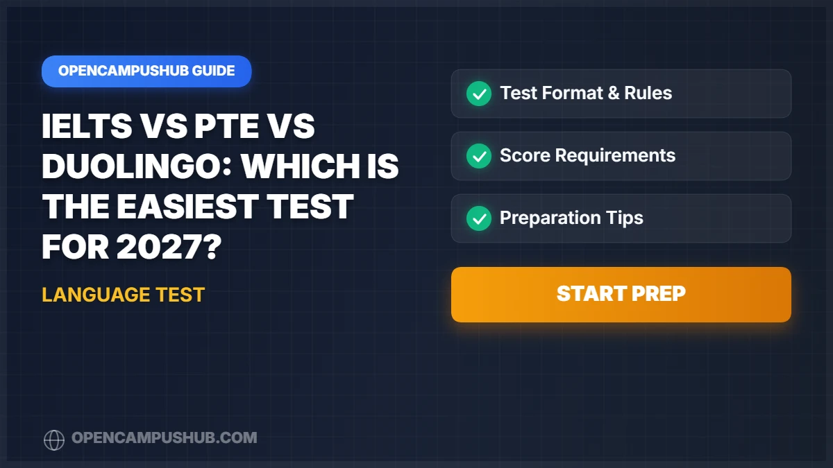 IELTS vs PTE vs Duolingo: Which is the Easiest Test for 2027?