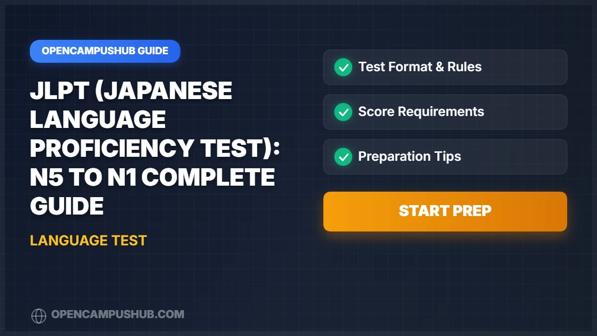 JLPT (Japanese Language Proficiency Test): N5 to N1 Complete Guide