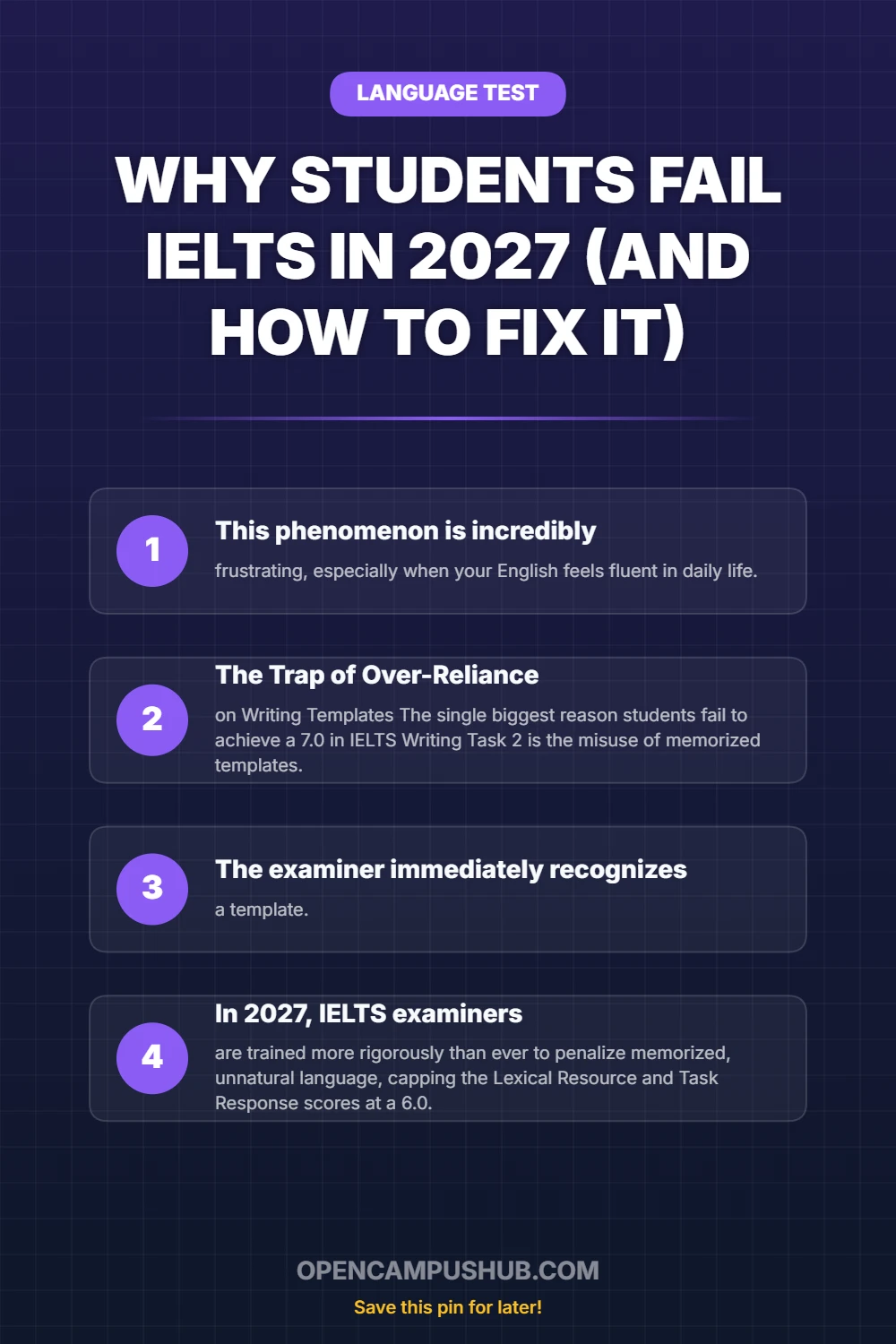 Why Students Fail IELTS in 2027 (And How to Fix It) Infographic